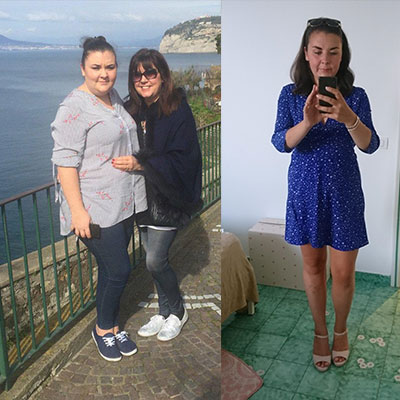 Aby Dingle before and after weight loss for dream wedding